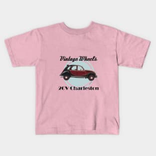 Vintage Wheels - Citroën 2CV Charleston Kids T-Shirt